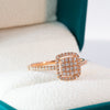 0.35ct Natural Brilliant Diamonds 18k Gold Engagement Ring - 10US04